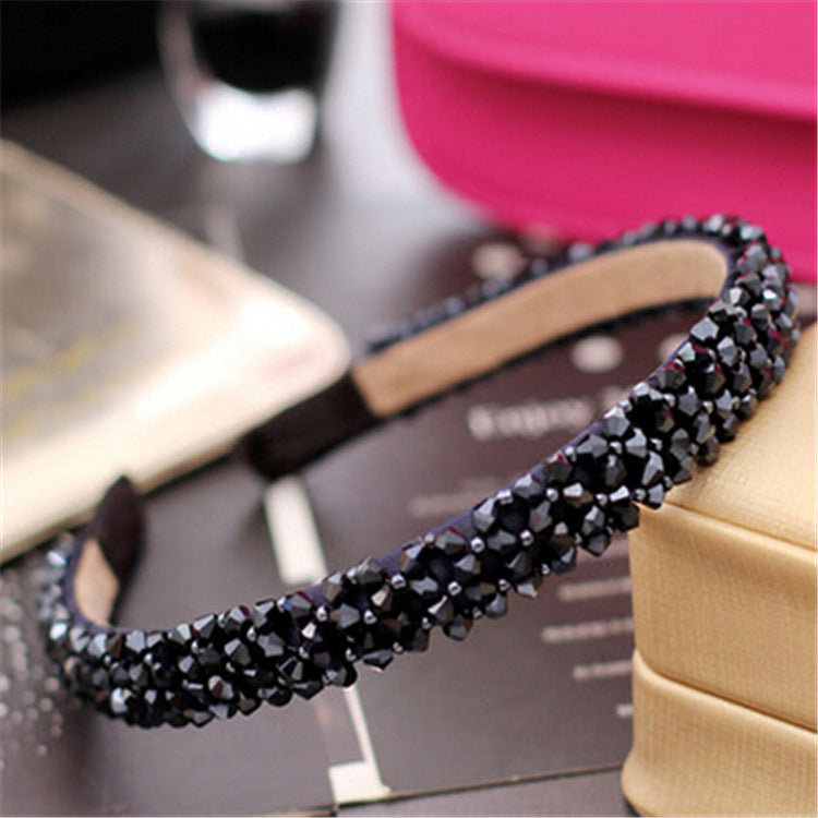 Women's Crystal Beaded Hair Hoop Headwear | Fashion Hair Accessory