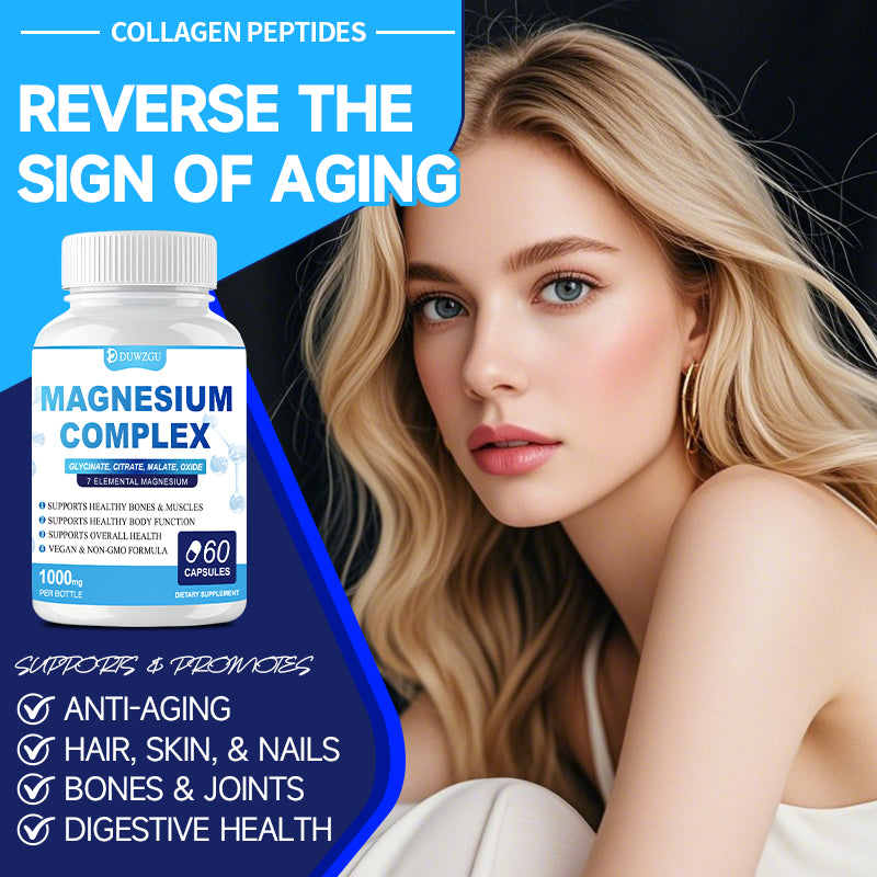 Magnesium Complex Supplement - Glycinate, Citrate & Malate Capsules