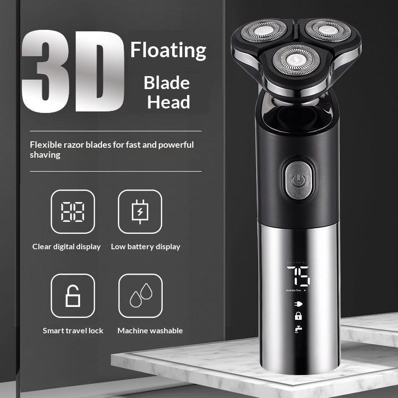 Men's Electric Shaver with LED Display