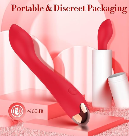 Clitoral Stimulator G Spot Vibrator - Mini Vibrating Wand - Red