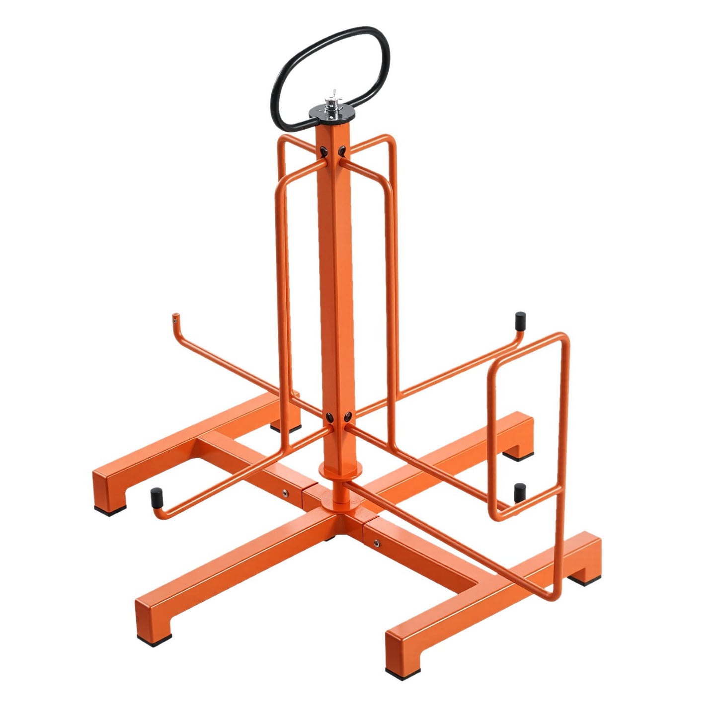 Portable Floor Cable Dispenser for Industrial & Electrical Use - Orange