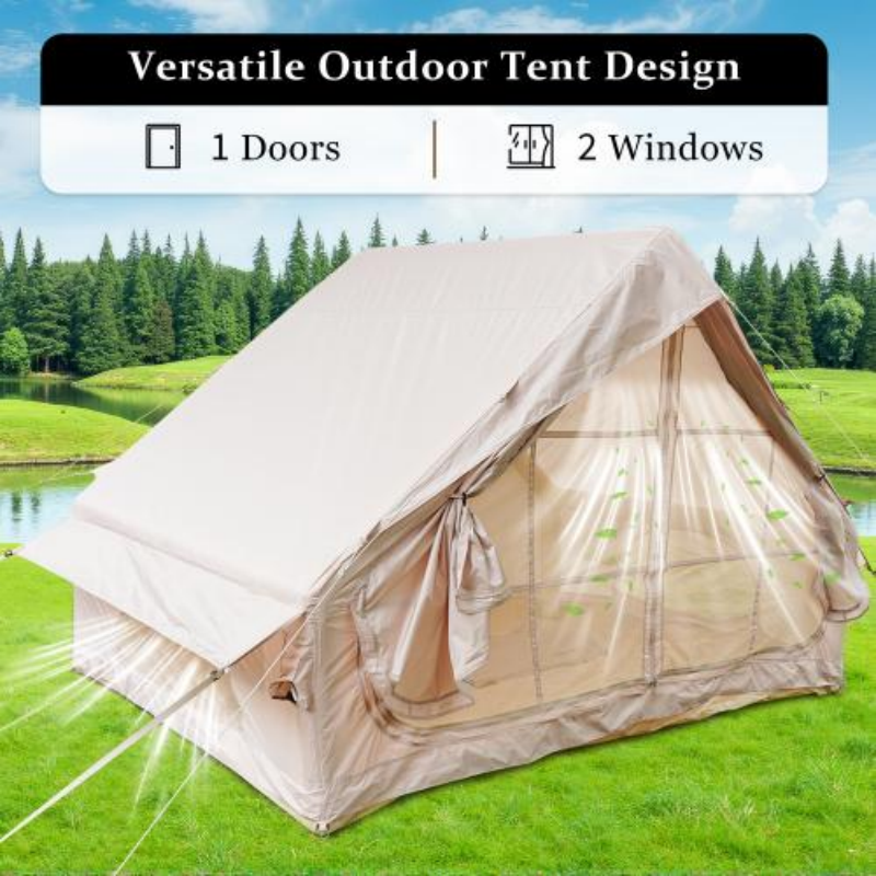 Inflatable Camping Tent for 4-6 People - Waterproof & Easy Setup
