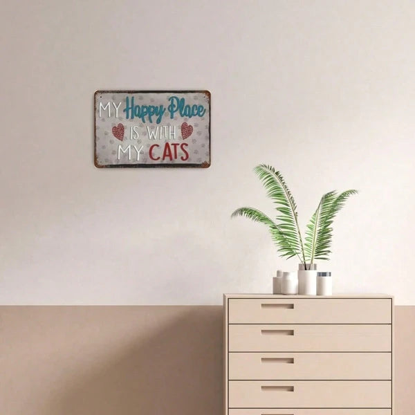 Metal Tin Wall Decoration Sign - 20 cm x 20 cm