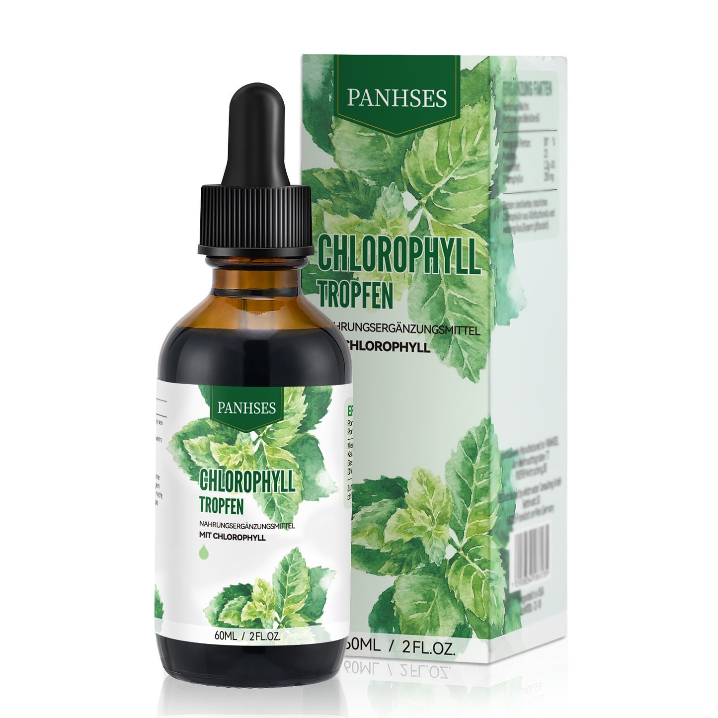 Liquid Chlorophyll Drops for Detox & Wellness - Natural Health Supplement