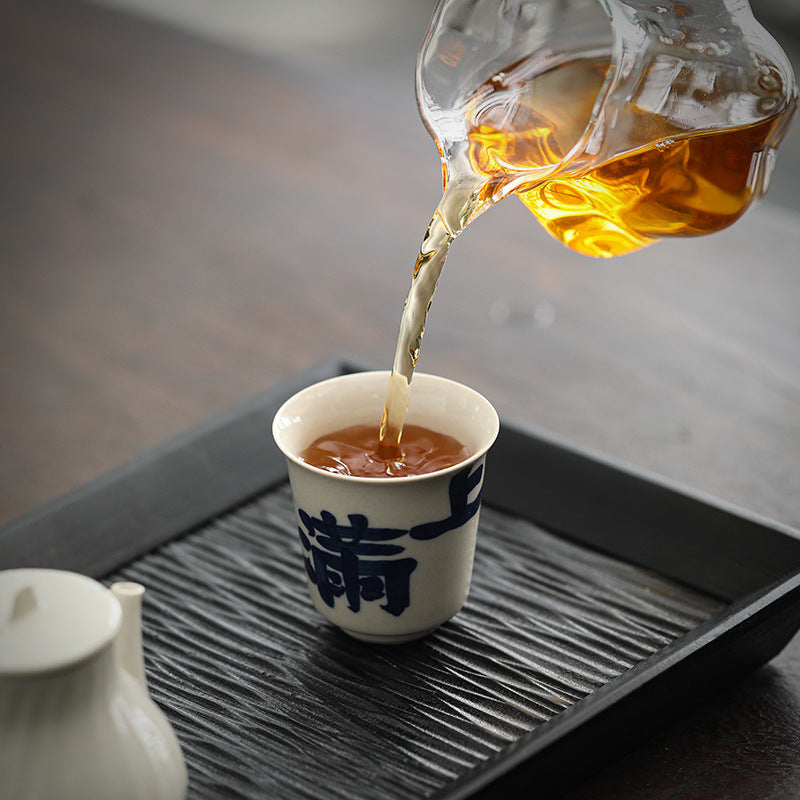 Porcelain Tea Tasting Cup Set 50ml Kung Fu Tea Drinking Cup for Home