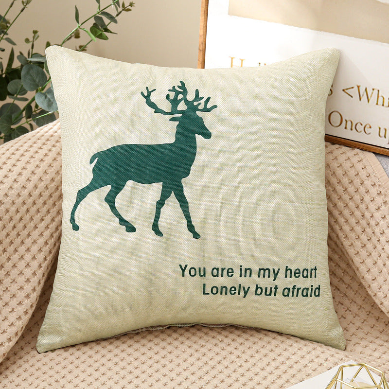 Decorative Cartoon Print Pillow Covers & Cushions for Sofa Bed Bedroom