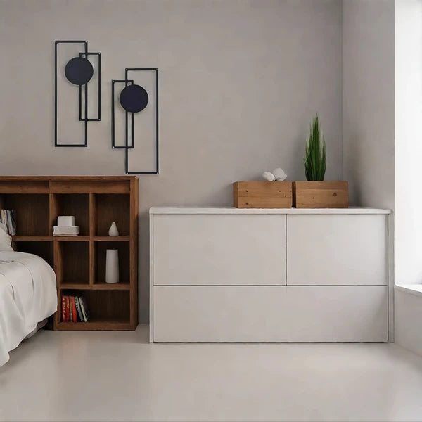 Abstract Line Iron Wall Art Set - Minimalist Black & White Decor