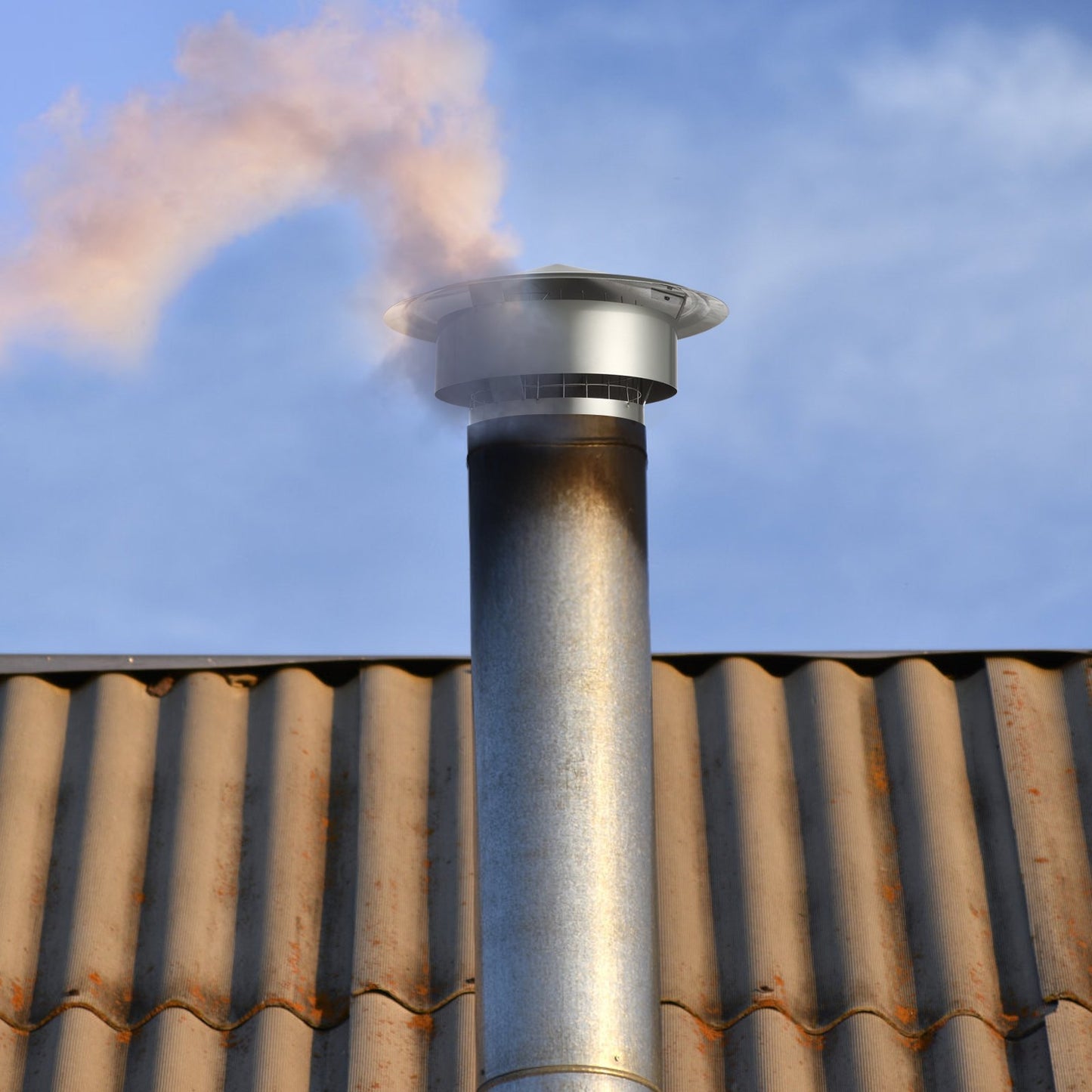 6-Inch Stainless Steel Chimney Cap Rain Cover - All Weather Ventilations