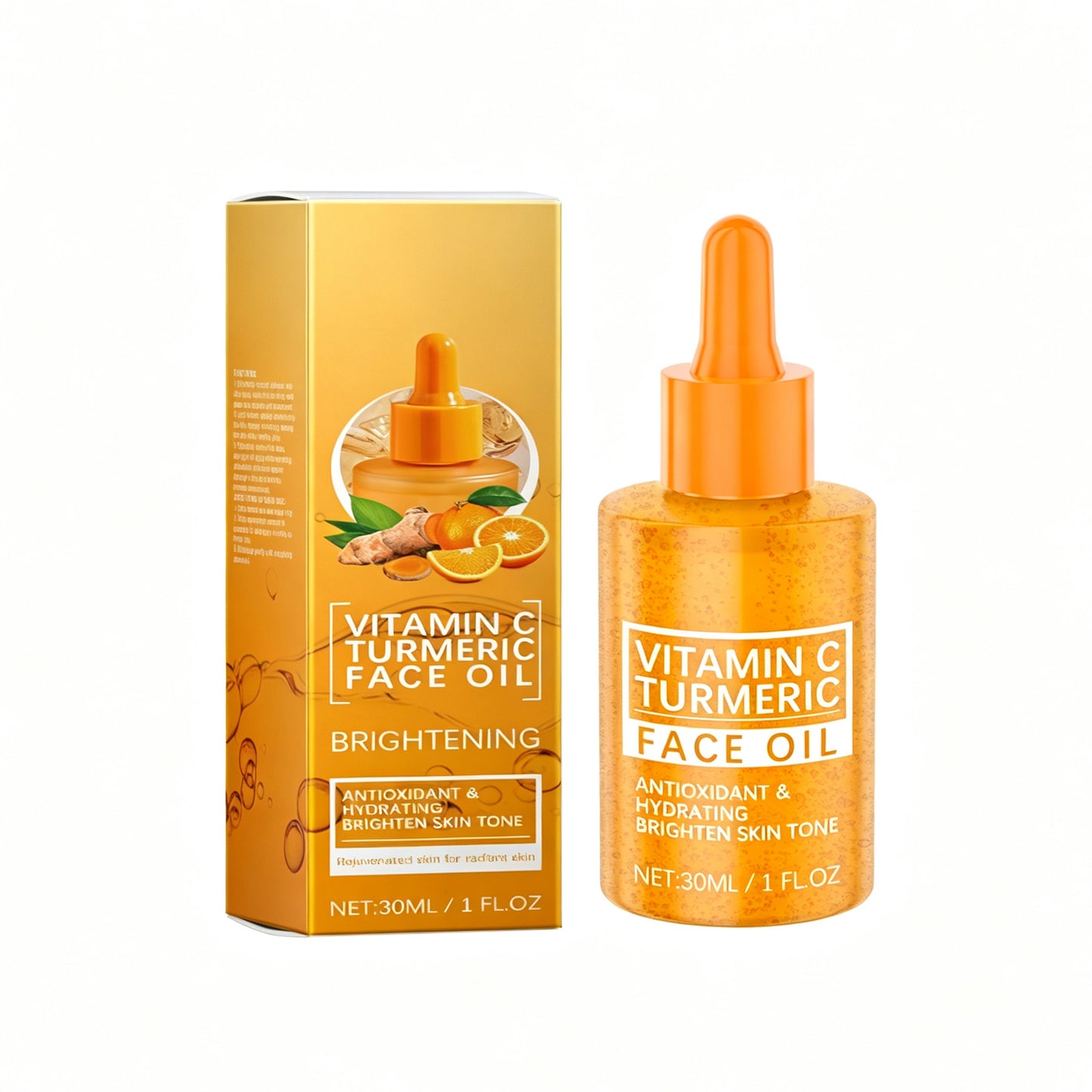 Vitamin C Turmeric Face Oil with Niacinamide - Brightening Facial Serum 30ml