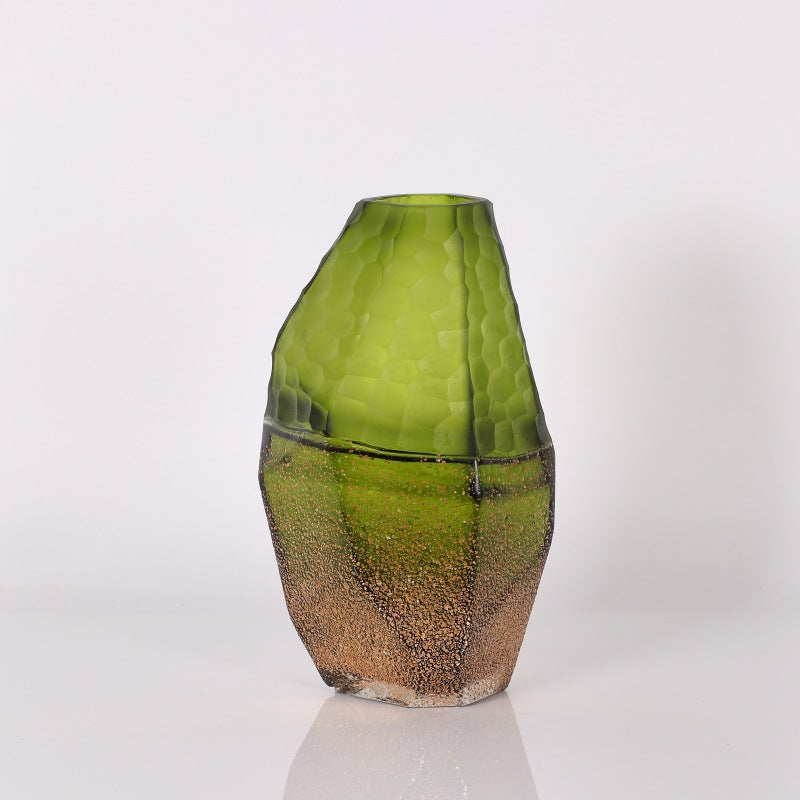Nordic-Style Handmade Glass Vase with Elegant Design - Multiple Sizes