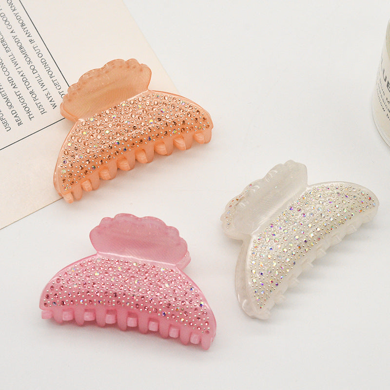 Crystal Acrylic Hairpin - Korean Style Women's Hair Clip