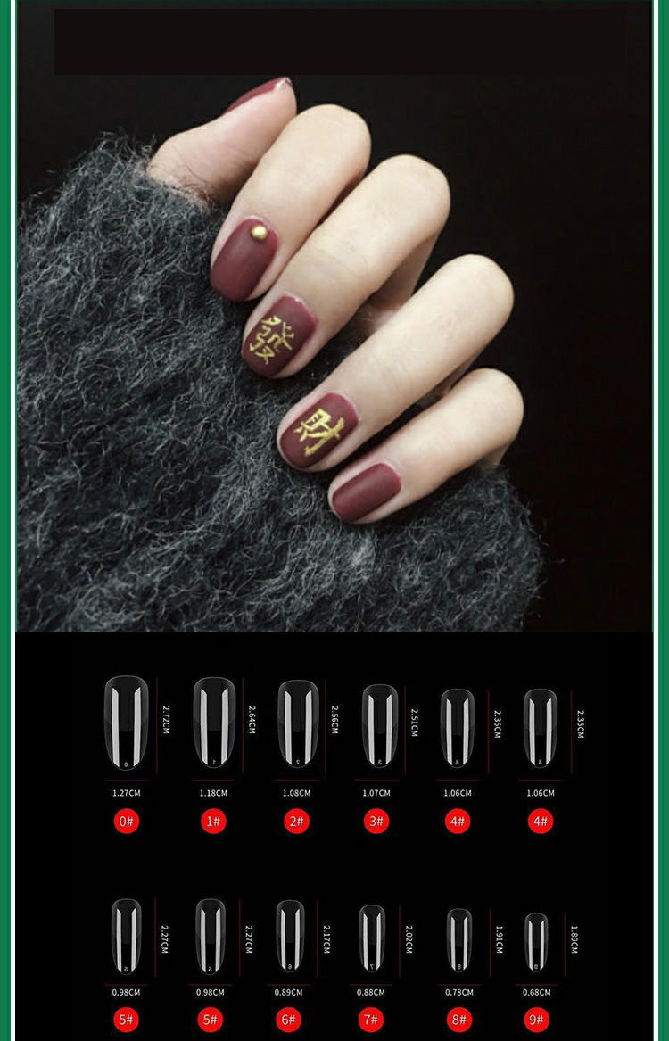 Dual-Use Almond Oval Nail Art Sheet - Drop-Free Manicure Tools Set