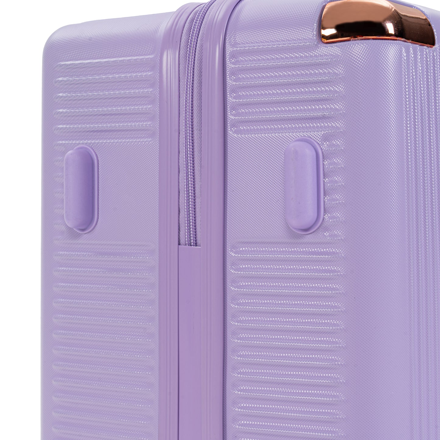 4-Piece Lightweight Hard Luggage Set with 360° Wheels - Purple