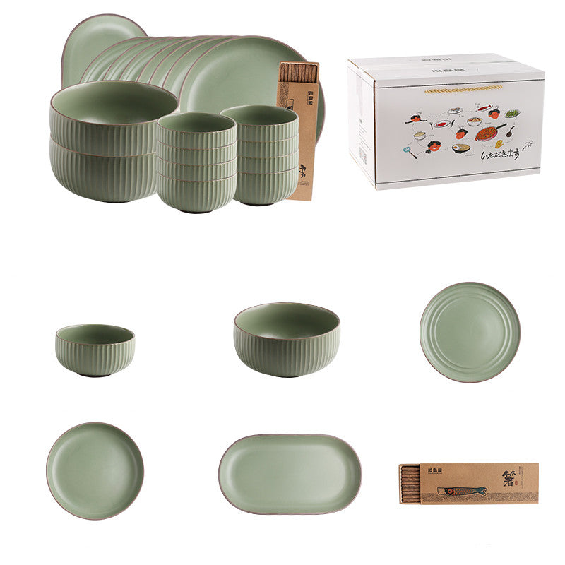 Porcelain Tableware Bowl and Dish Set - Nordic Style Kitchen Dinnerware