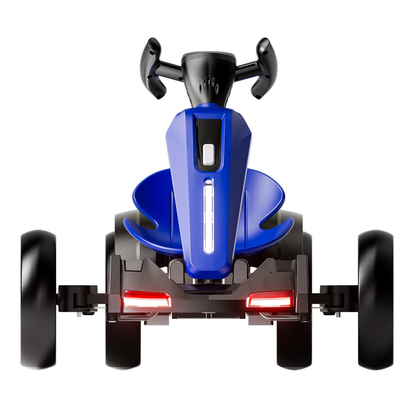 12V Electric Kids Pedal Go Kart - Adjustable Blue Ride-On Toy