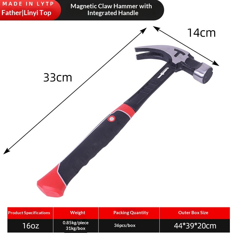 High-Carbon Steel Forged Hammer for Industrial & Household Use - Multiple Sizes