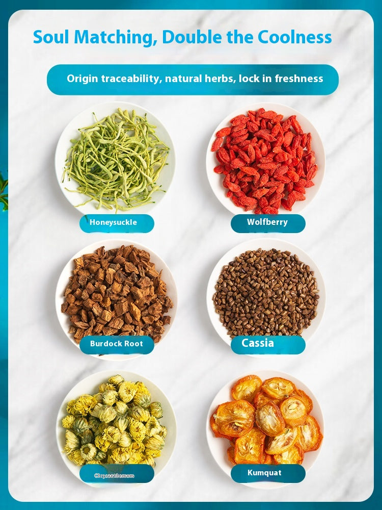 Honeysuckle Medlar Cassia Seed Tea - Herbal Blend