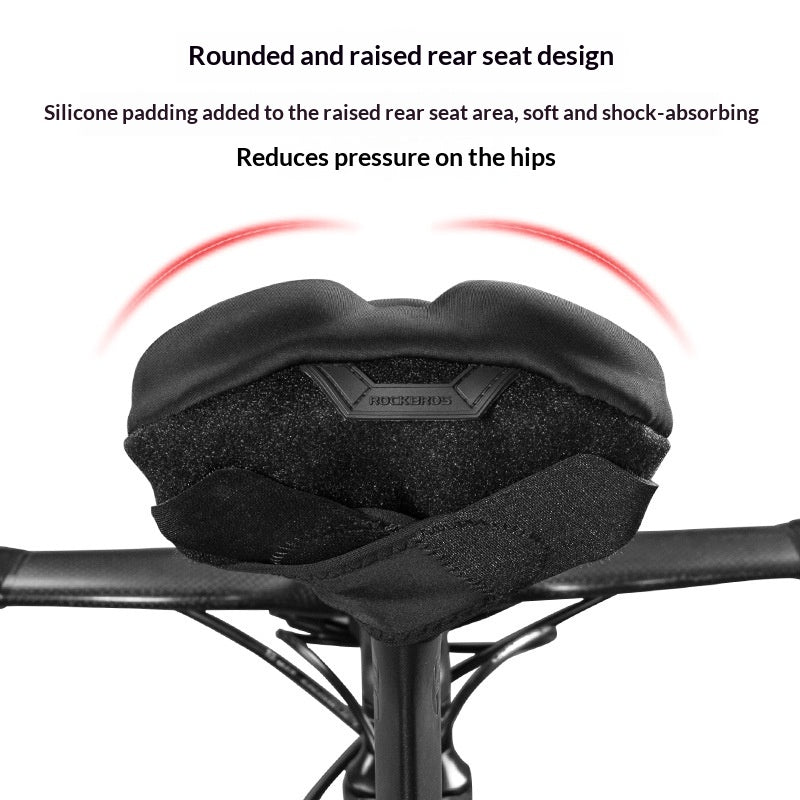 Memory Foam Bicycle Seat Cover with Silicone Padding - Comfortable Fit