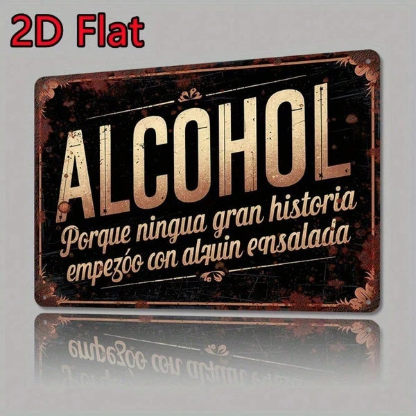 Metal Tin Sign Wall Decoration - 20cm x 20cm