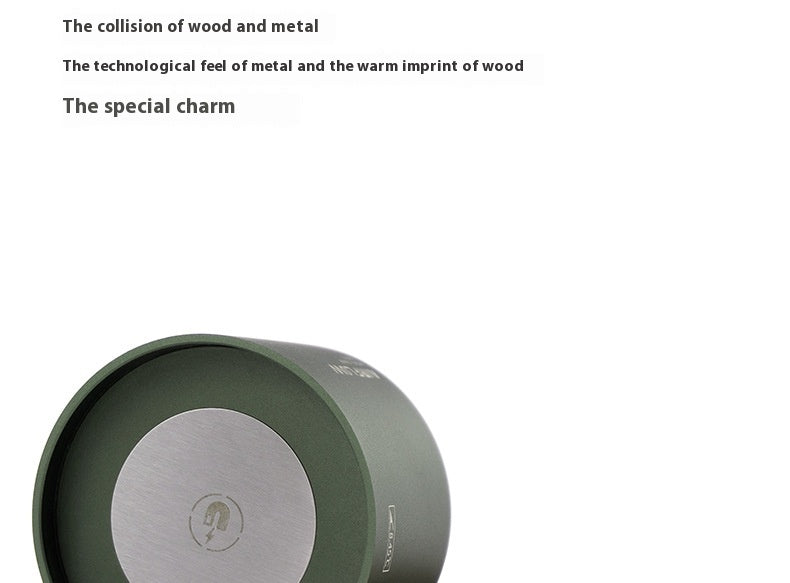 Universal Coffee Filter Paper Holder - Modern Aluminum & Wood Design