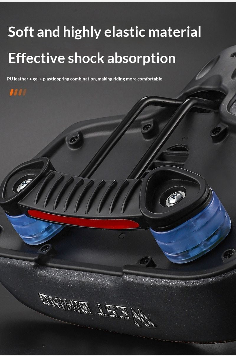 Mountain Bike Seat Pad Widened Gel Cushion - Comfortable Shock Absorption