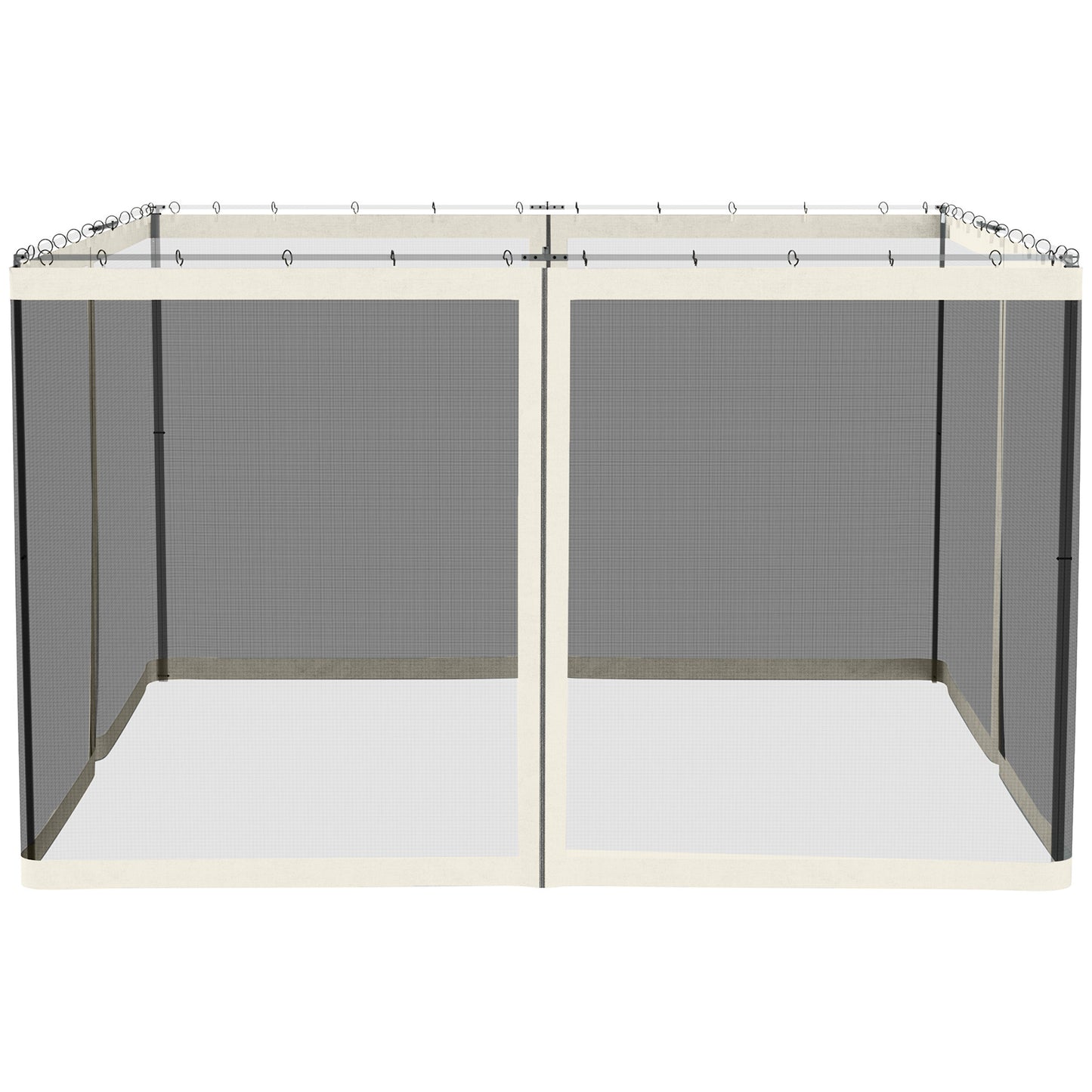 Replacement Mesh Sidewall Netting for 10' x 12' Gazebos - White