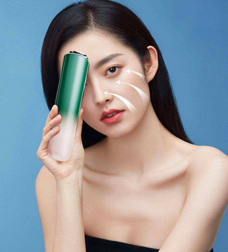 Electronic Facial Care Device for Home Use, USB & Green Gradient