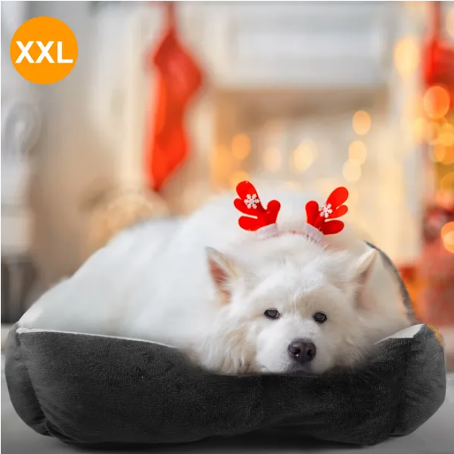 XXL Fleece Dog & Cat Bed Cozy Nest Sofa Cushion for Pets