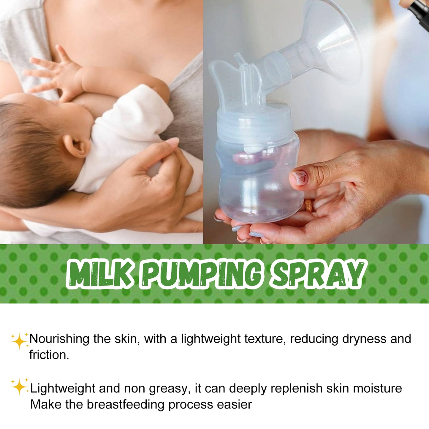 Natural Breast Pumping Lubricant Spray - Nipple Care & Friction Relief