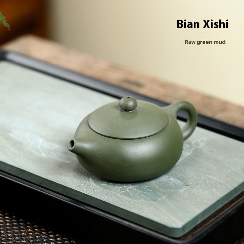 Large Mouth Ceramic Teapot Handmade Chinese Style Yixing Clay Tea Set
