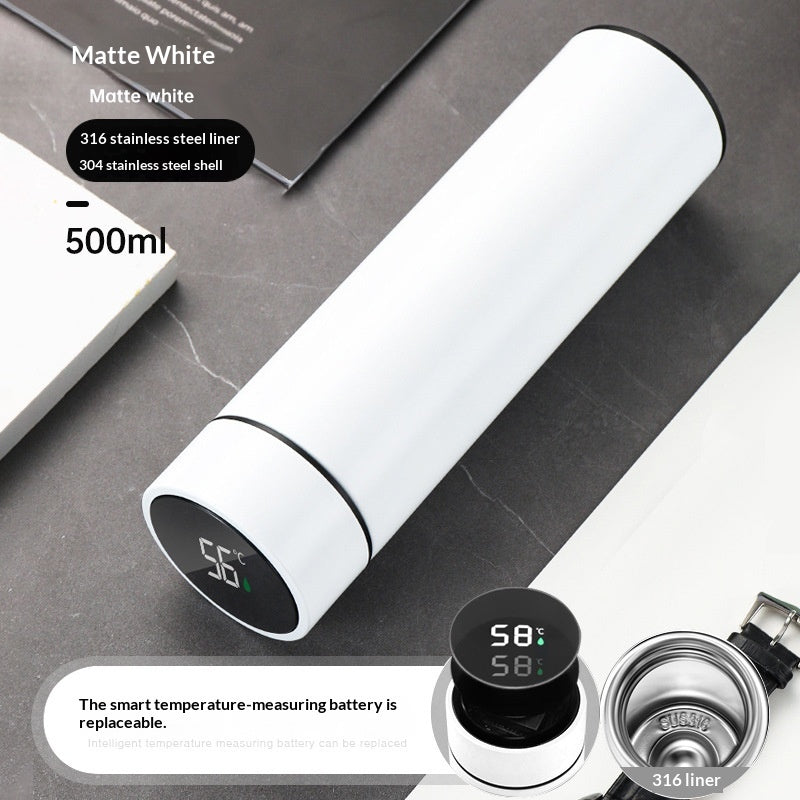 Insulated Stainless Steel Water Bottle with Tea Separation 500ml - Refillable