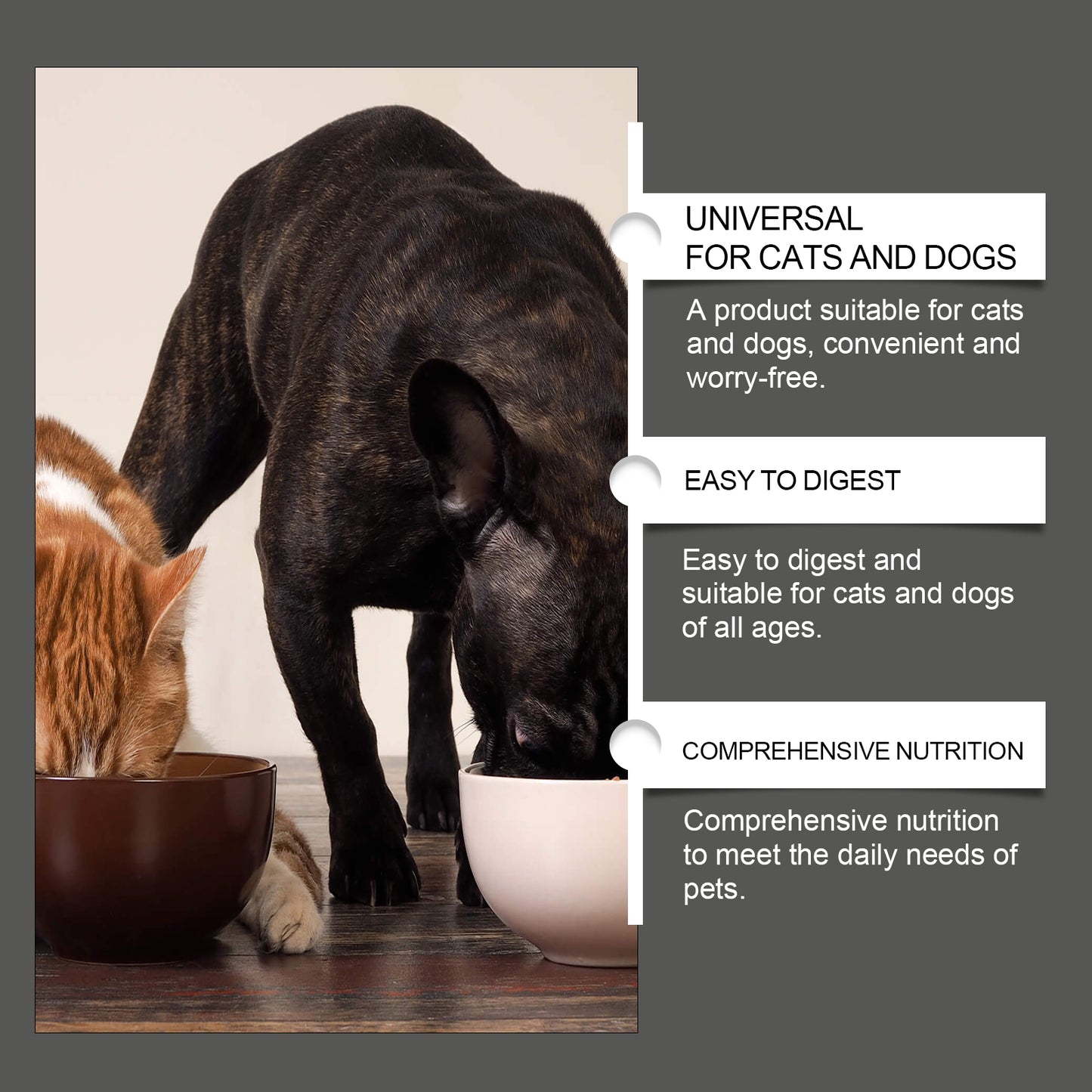 Pet Probiotic Chewable Tablets for Dogs & Cats - Digestive & Immune Support, 80 Count