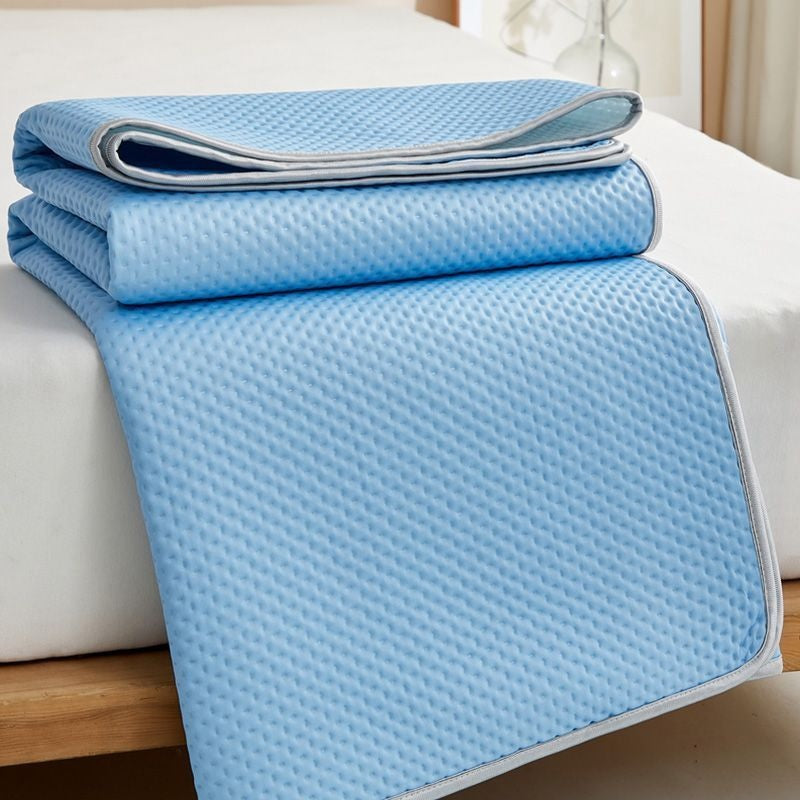 Breathable Summer Cooling Mattress Pad - Ice Silk Bed Mat for Hot Weather