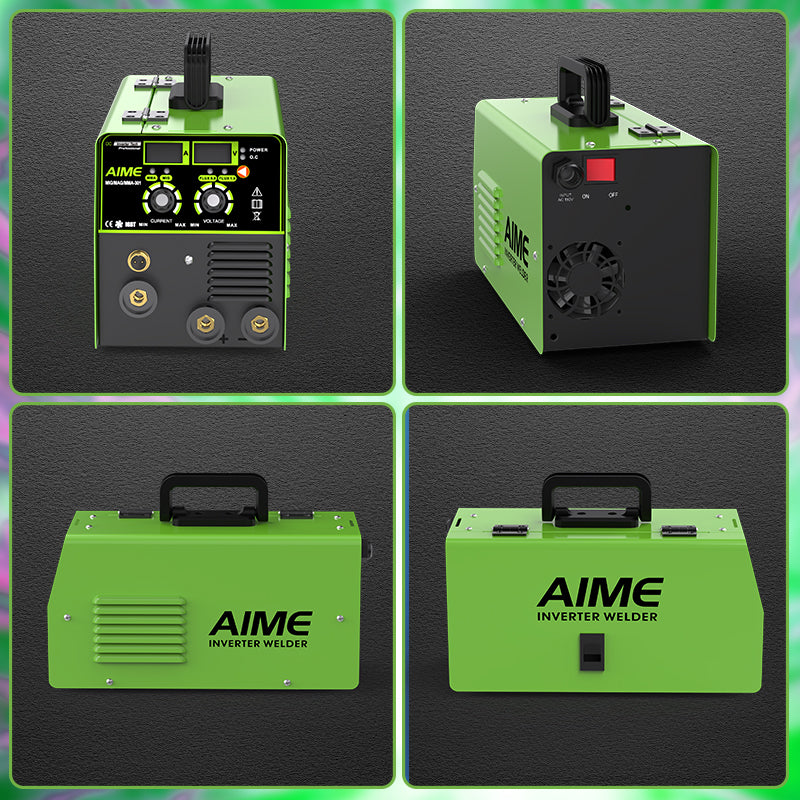 140A MIG Welder 3-in-1 TIG Lift Flux-Core Manual Welding Machine LED Display