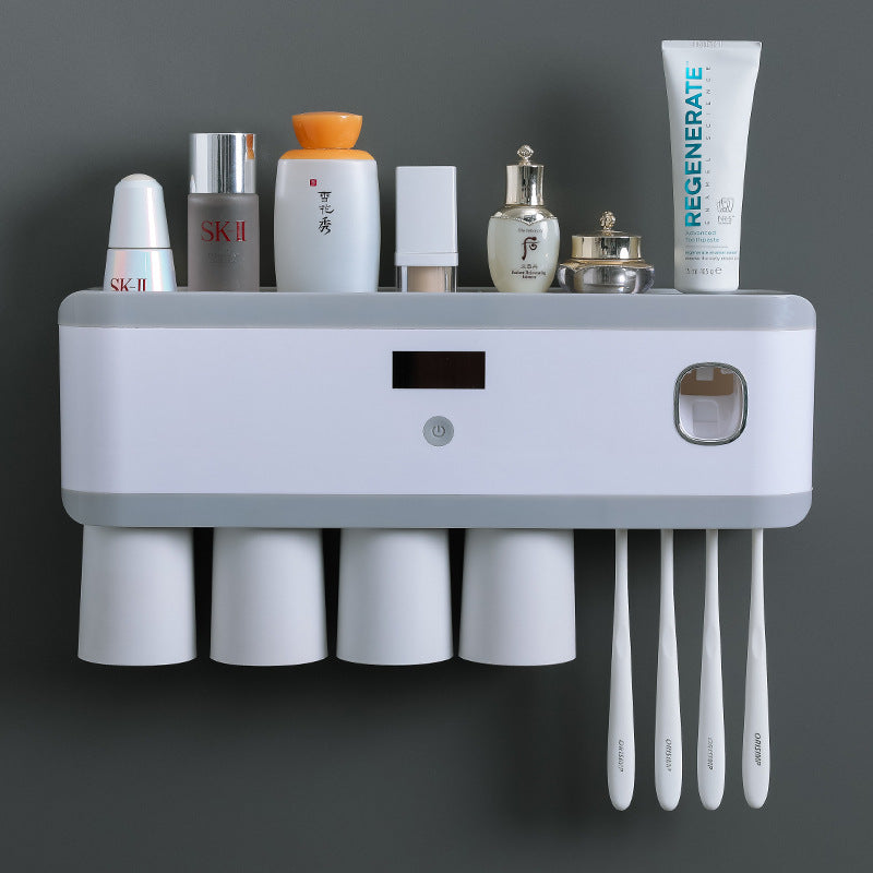 Ultraviolet Sterilizer Toothbrush Holder and Mouthwash Cup Set - Multiple Styles & USB