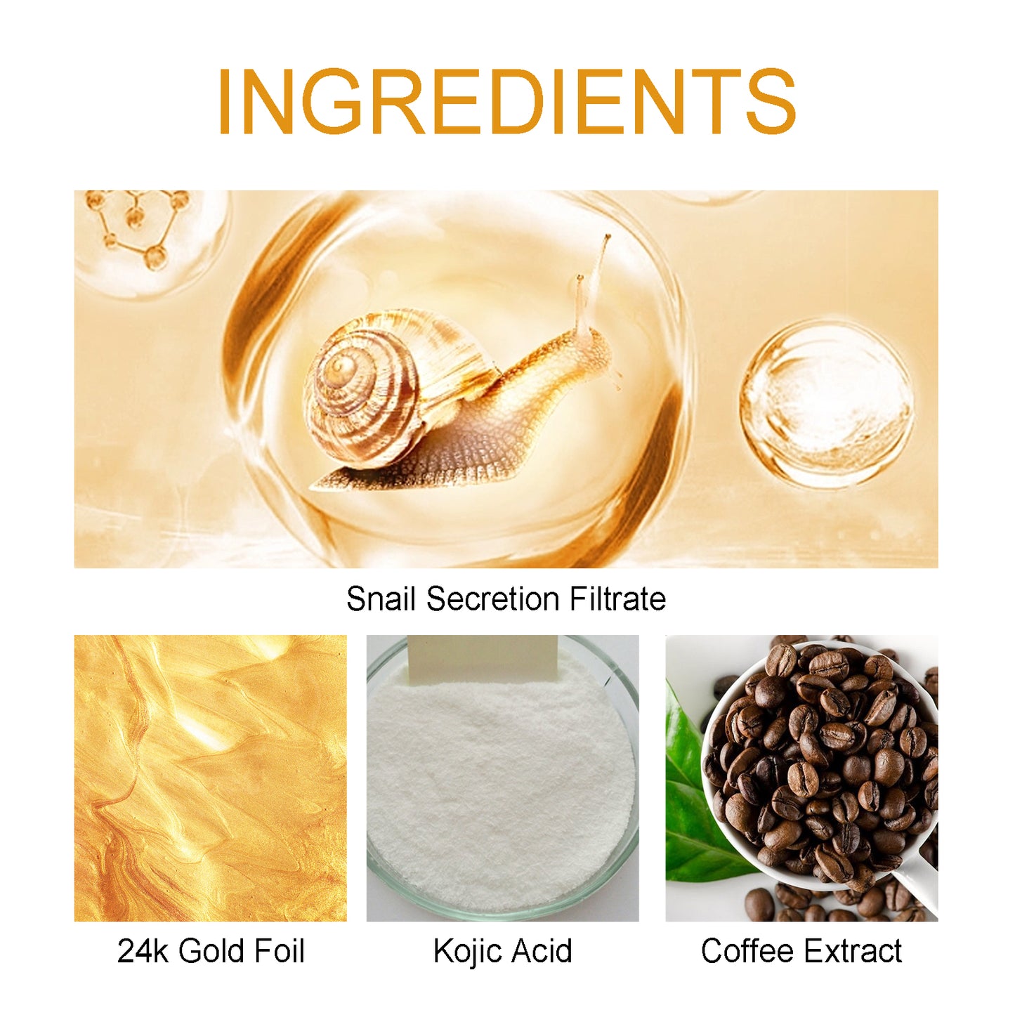 Gold Snail Collagen Eye Patches - 60pcs Hydrating Anti-Aging Treatment