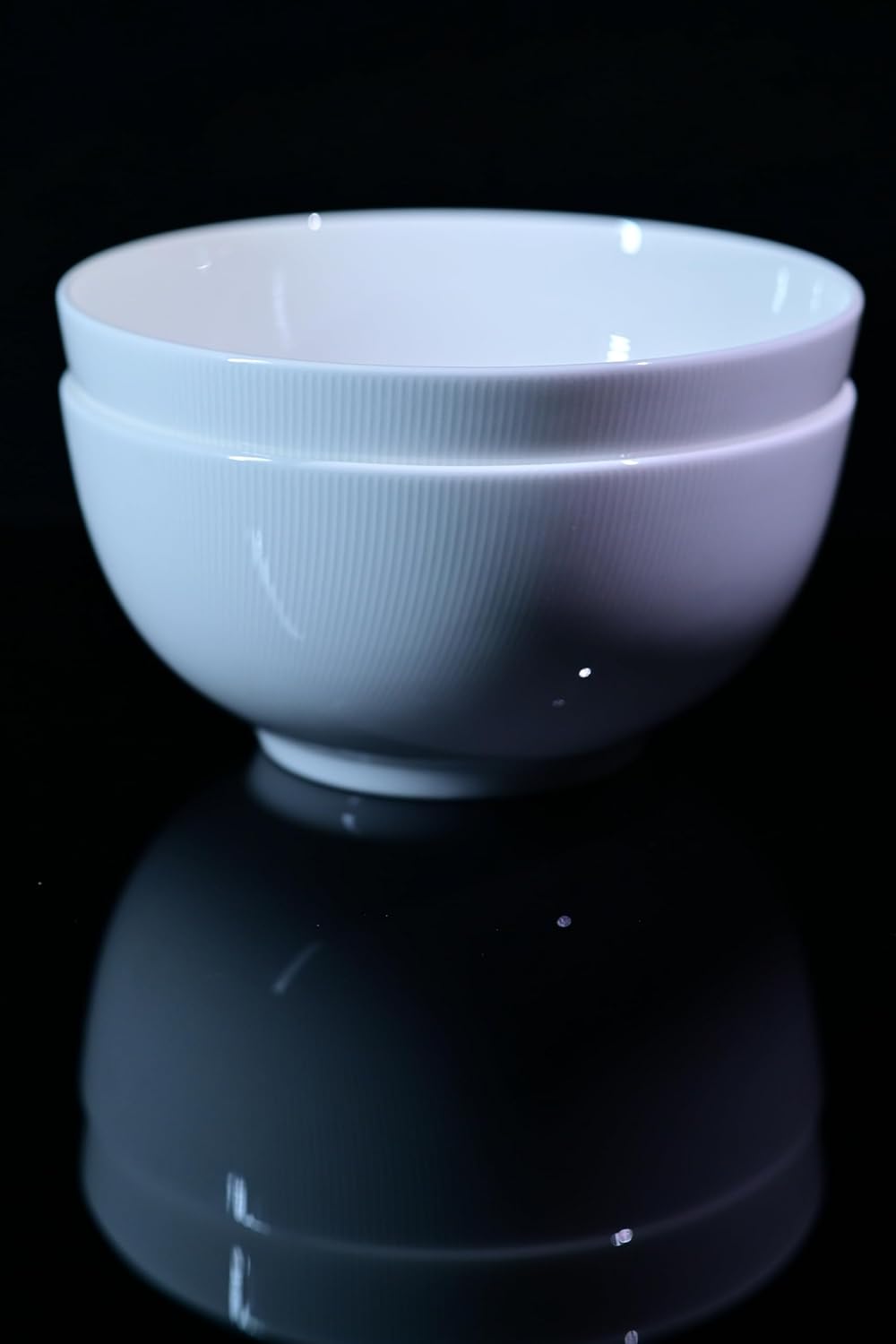 Bone China Dinnerware Set - 2-Piece 8-Inch Serving Bowls, Ivory White