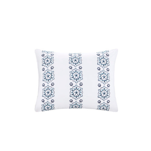 Queen Boho Comforter Set with Bed Sheets - Navy