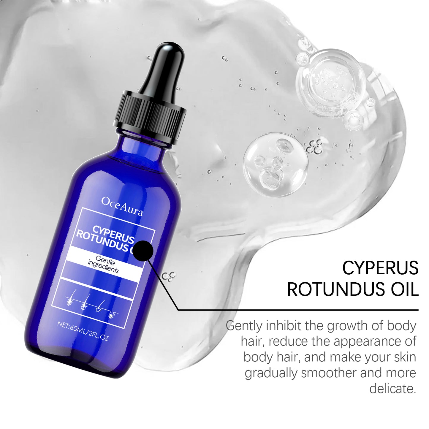 Hair Growth Inhibitor Oil - Nourishing Body Care Serum, 60ml