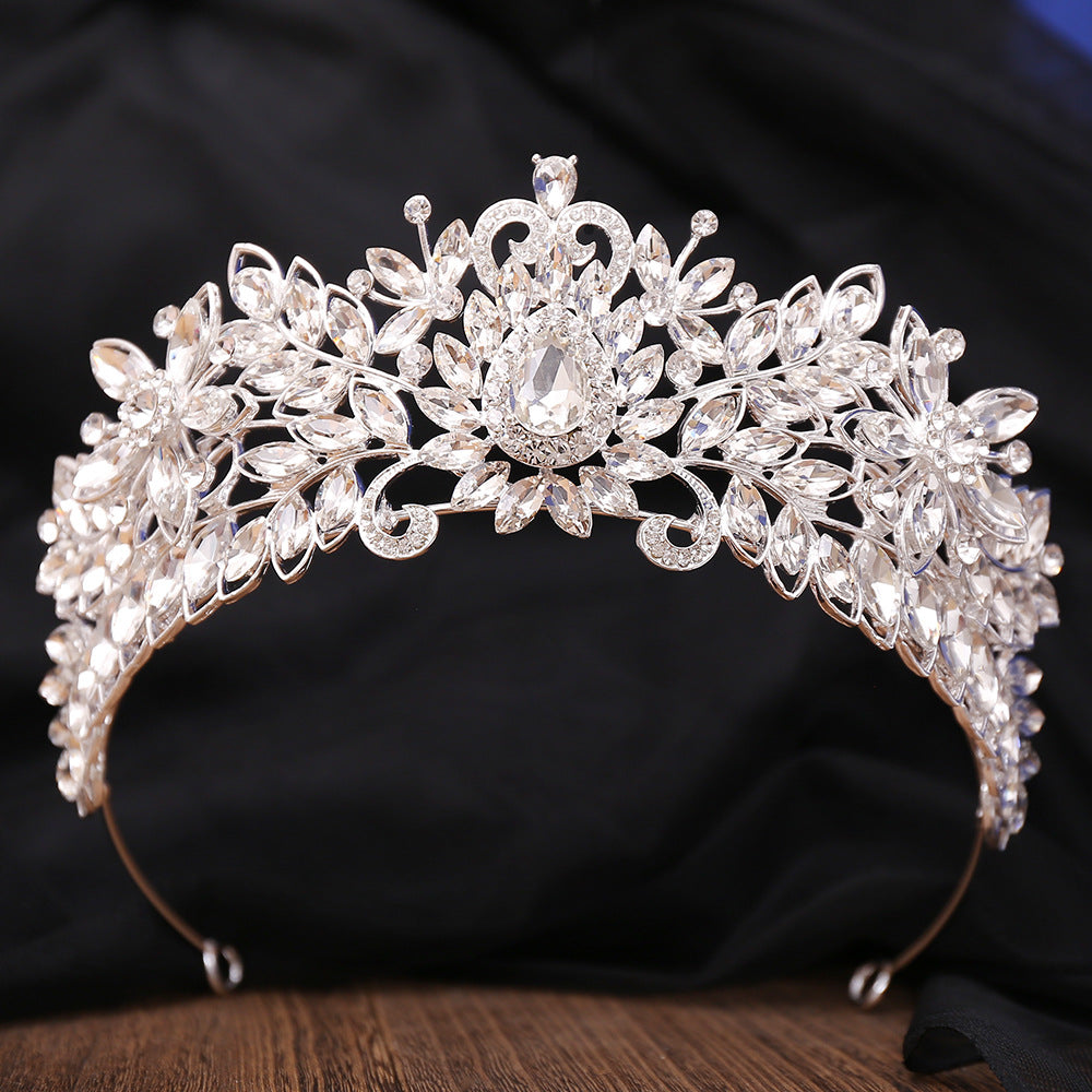 Bridal Crown Hair Accessory with Rhinestones