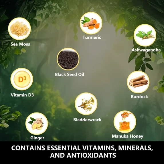 Sea Moss & Shilajit Ashwagandha Supplement Bundle - 120 Capsules Total