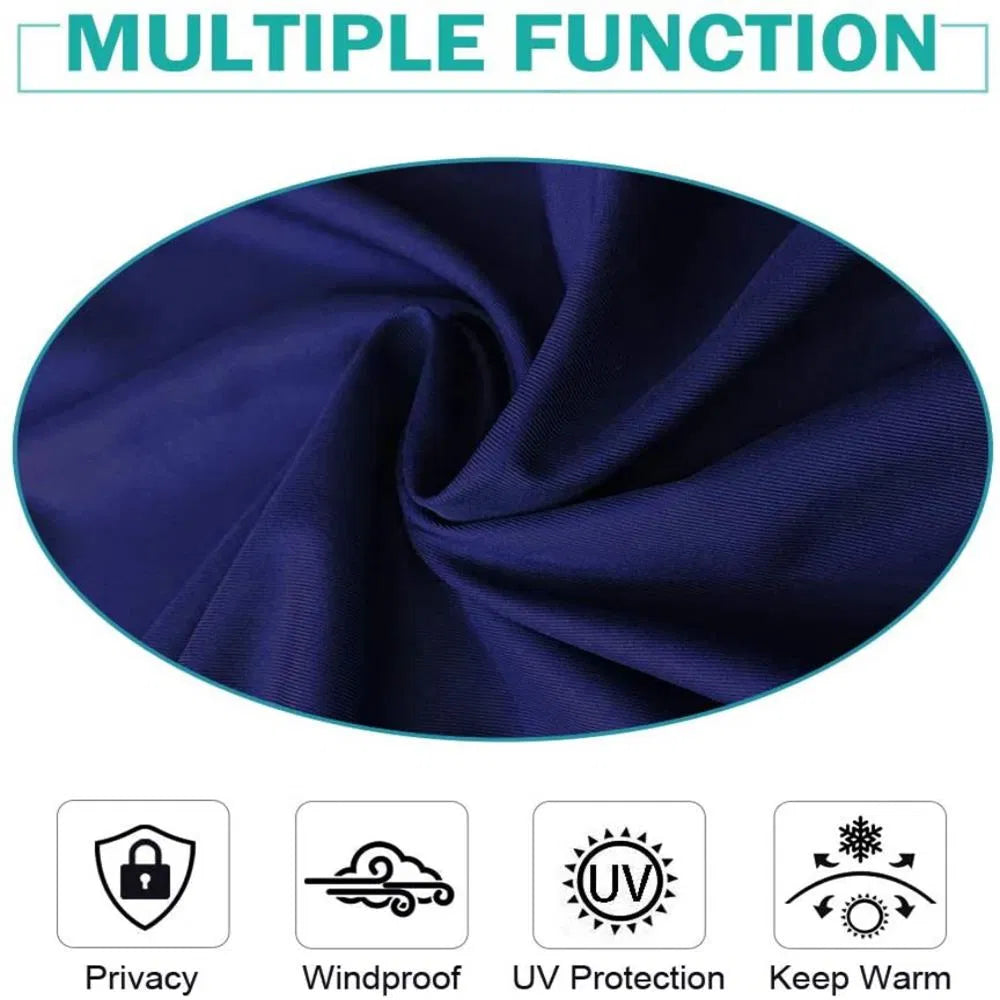50x120 Inch Indoor Outdoor Grommet Curtain Panel Waterproof UV Shade