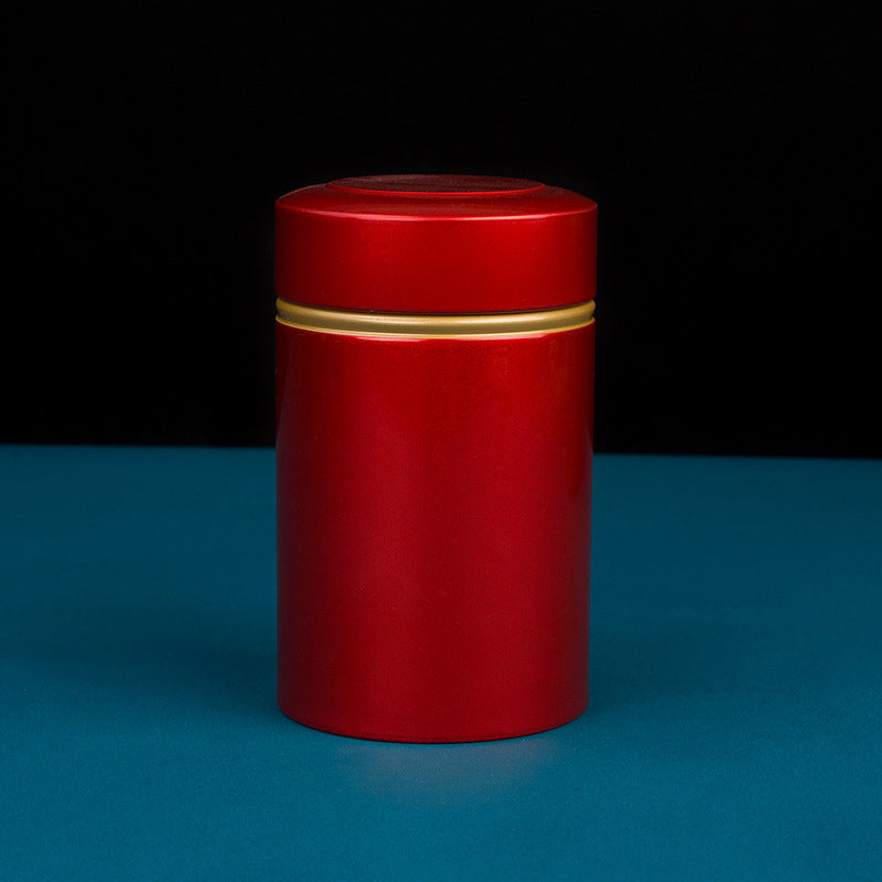 Portable Metal Tea Tin Can 50g Sealed Packaging Box for Tea & Food Storage