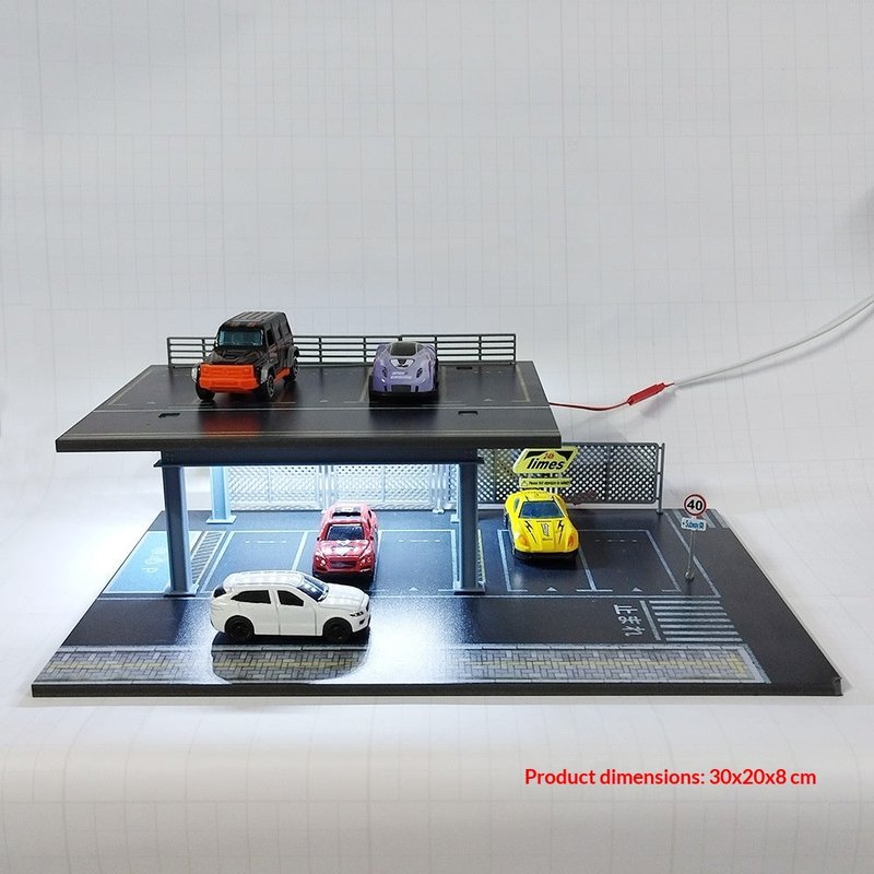 Illuminated Steel Frame Scene Model with Multiple Variants for Home Decor