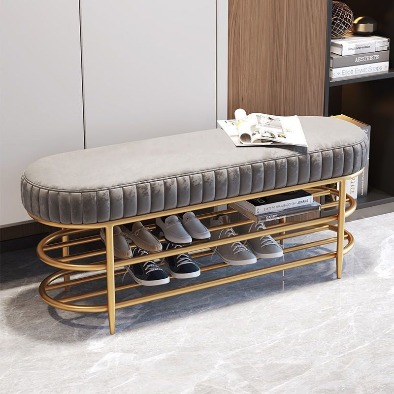 Double-Layer Walk-In Closet Shoe Bench and Rack - Multi-Size & Color Options