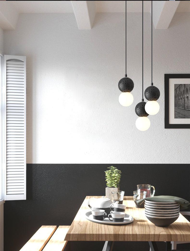Nordic Resin Chandelier for Home & Cafe Decor - Creative Pendant Lamp