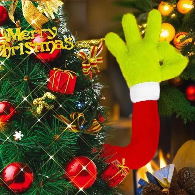 Grinch Green Monster Arm Doll Ornament - Christmas Tree Decoration