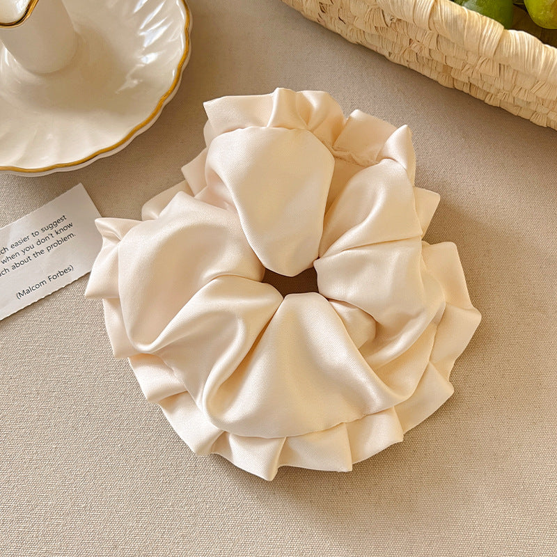 Korean Ballet Style Pleated Hair Ring - Oversized Hair Accessory for Hair Styling
