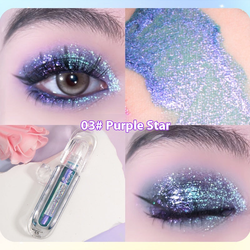 Liquid Glitter Eye Shadow Palette Multicolor Shine 3g - Pearlescent Finish