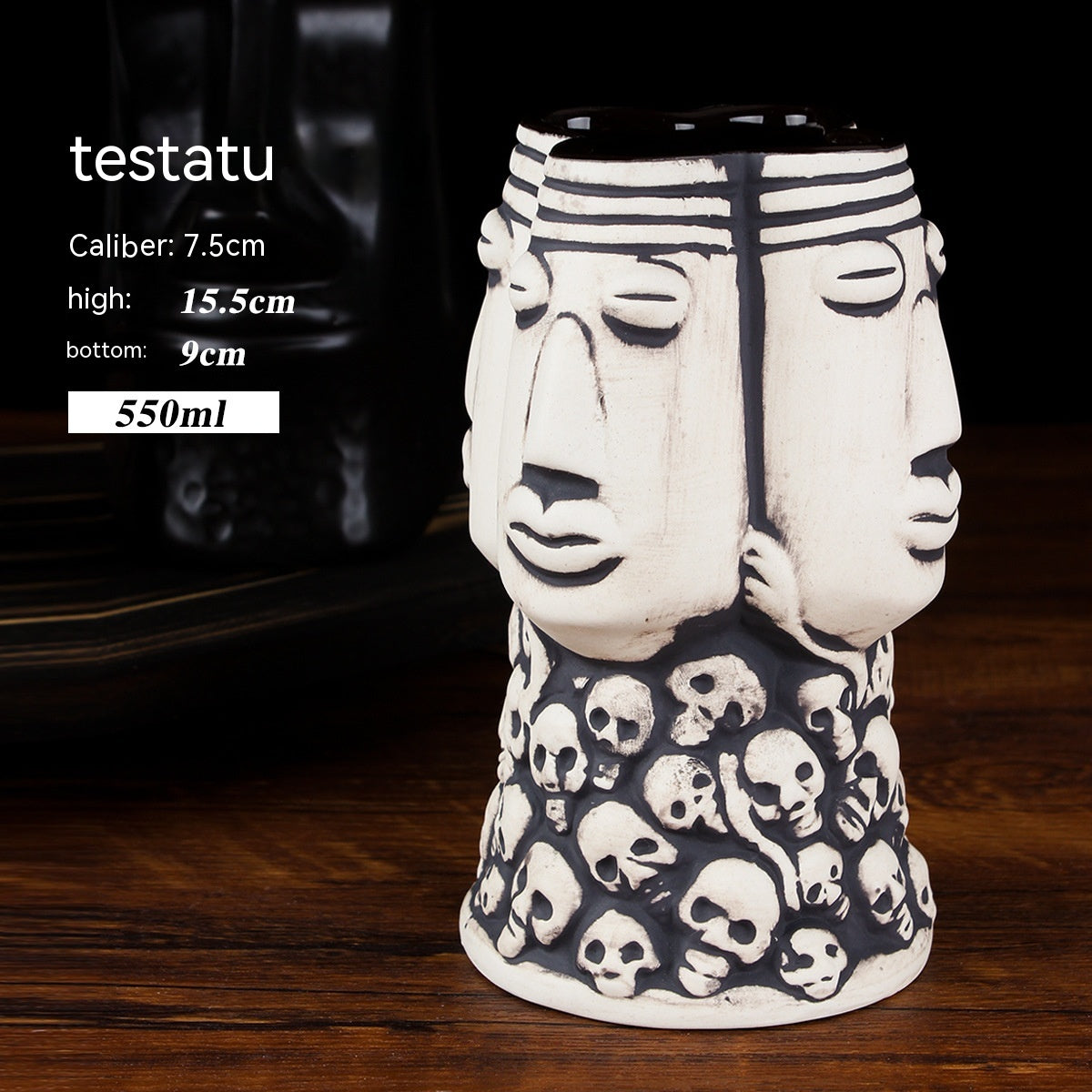 Creative Ceramic Cocktail Glass - Retro Style Multi-Design Drinkware